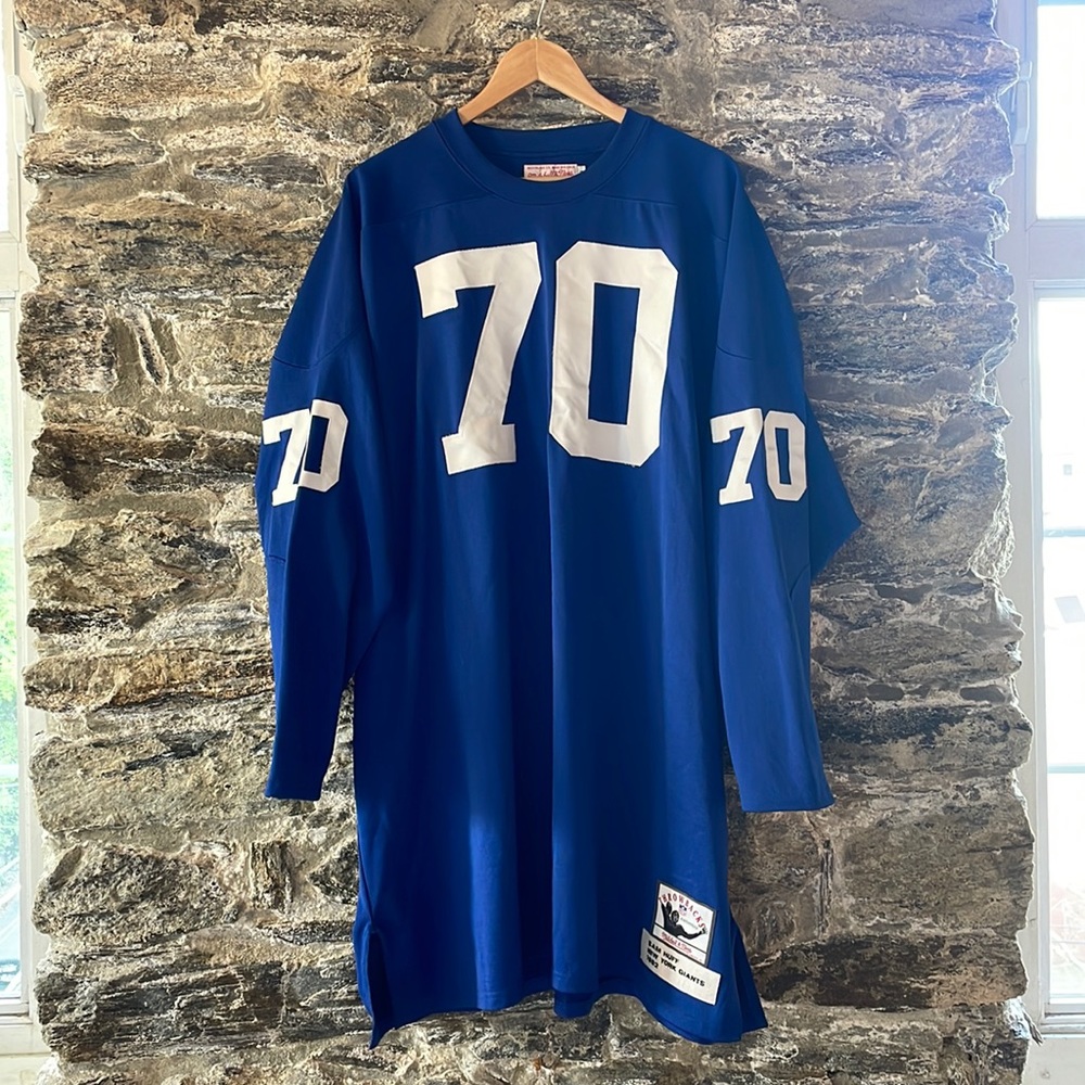 Mitchell & Ness New York Giants 1962 Sam Huff #70 Throwback Jersey - Size 60